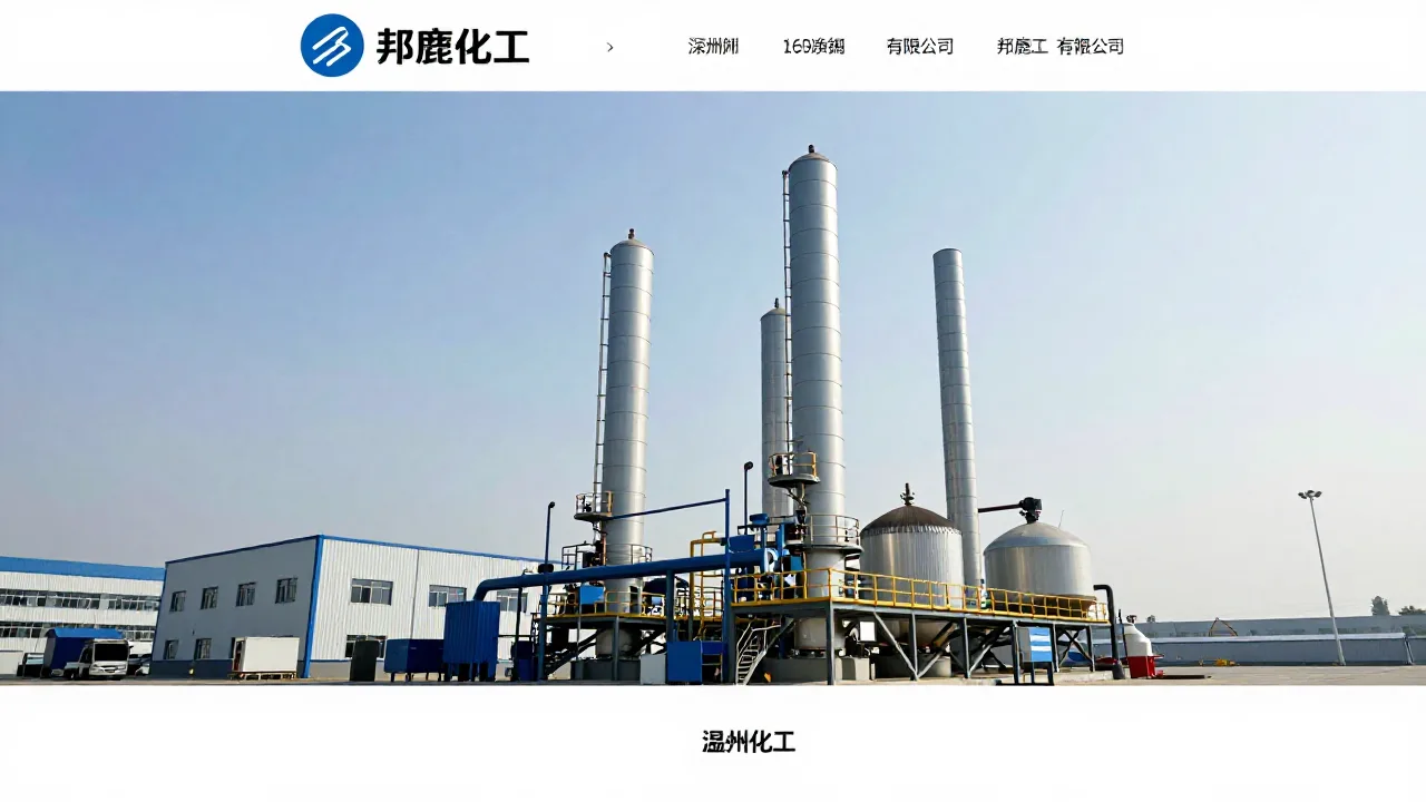 温州邦鹿化工有限公司 首页主视觉